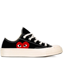 КЕДЫ CONVERSE PLAY COMME DES GARCONS черные фото