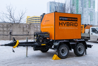 Мобильный  дизельный парогенератор SH-1 грузовом на шасси