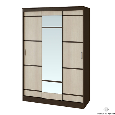 Сакура 1,5 м шкаф-купе Венге/Лоредо