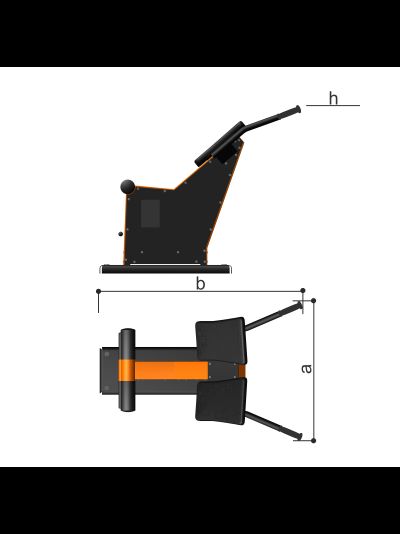 Уличный тренажер для спины наклонный Romana 207.04.10