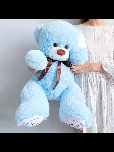 Плюшевый мишка 85 см голубой Михель