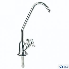 Кран питьевой воды F-06-2BC-L SILVER 1/4" с керамическим переключателем