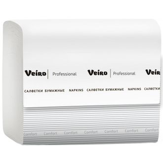 Салфетки бумажные Veiro Professional 2 слоя, 220л, 15пач/уп NV211