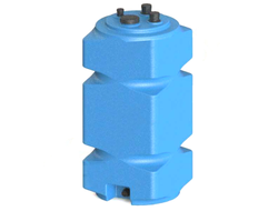 Бак топливный 250 л пластиковый (с обвязкой)