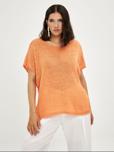 Стильный джемпер для полных женщин