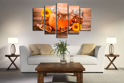 Модульная картина "Домашний мед"