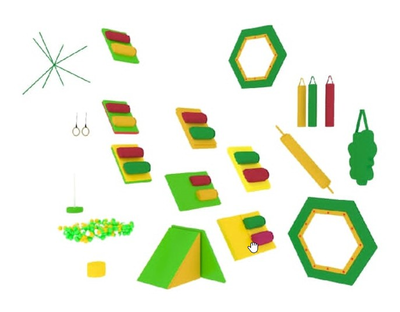 Детский игровой лабиринт «Соты» 3.3х1.8х3.44м.