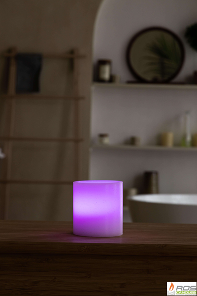 Гладкий парафиновый плафон для LED свечей - 9,2*10см