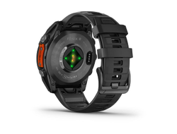 Умные часы Garmin Fenix 8 - 47 мм, AMOLED серый, черный силиконовый ремешок (010-02904-00)