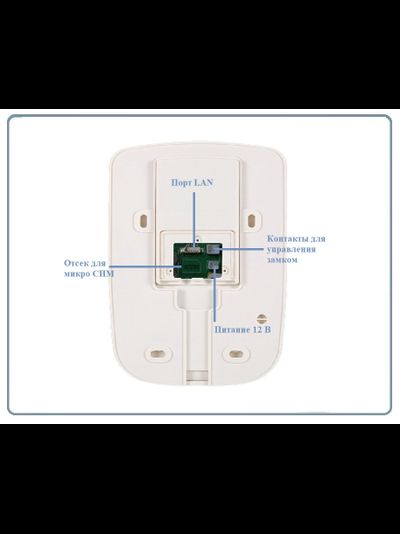 WiFi/LAN/СИМ вызывная панель видеодомофона, интерком связь с активным подавлением шума, открытие замка через мобильное приложение, HD. до - 10 град.С.