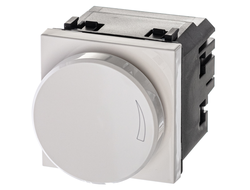 Диммер с поворотной ручкой, 2 модуля, белый - ABB - Zenit - N2260.3 BL - 2CLA226030N1101