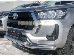 Защита переднего бампера (G) d76 для Toyota Hilux 2020-