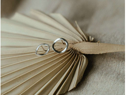 Серьги круги Фьорд