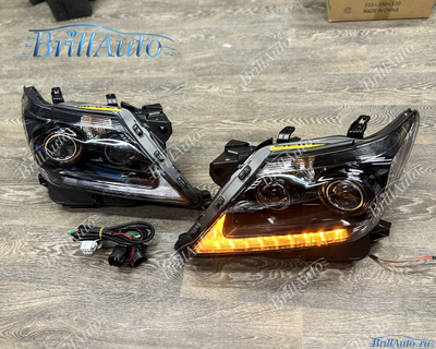 Фары Lexus LX 570 12-15 LED Anniversary черные