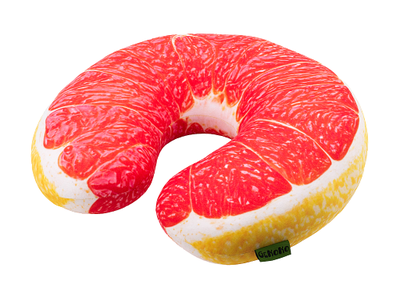 Дорожная подушка-подголовник антистресс "Грейпфрут"