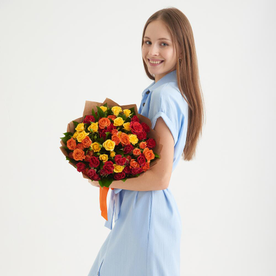 11 ярких кустовых роз