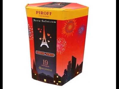 Батарея салютов ЛЯМУР ТУЖУР БСП0201912 PIROFF | Neva-Salut.com