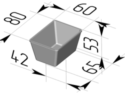 Хлебная форма Л12-1 (80 х 60 х 53 мм)