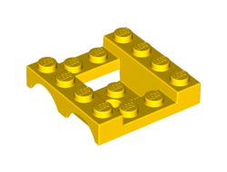 Vehicle, Mudguard 4 x 4 x 1 1/3 Double, Yellow (24151 / 6185353)