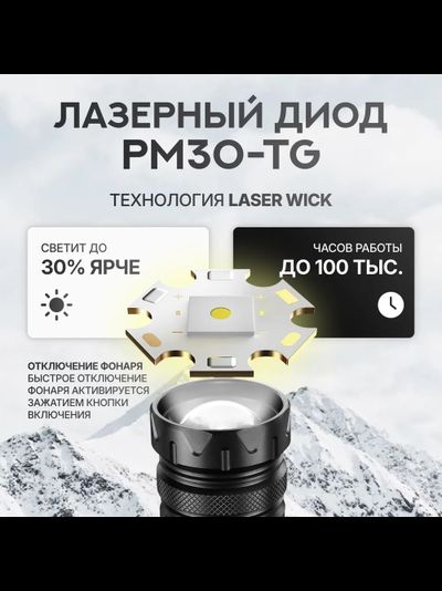 Мощный Ручной Фонарь