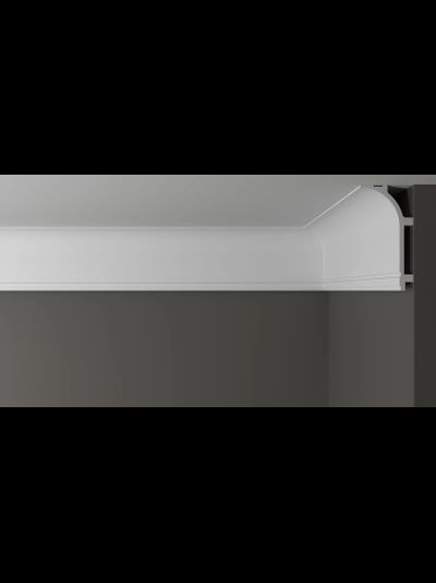 Потолочный плинтус для подсветки DECOR-DIZAYN DD520, из дюрополимера, под покраску, ударопрочный, 2 метра