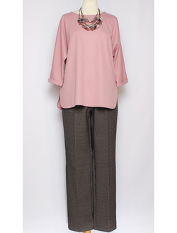 ДЖЕМПЕР  "ВИСКОЗА КИМОНО" тонкий пудра р.50,56,60