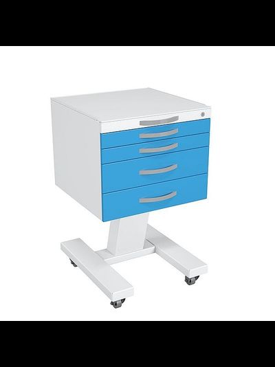 Столик медицинский подкатной ССМ-4.0 с центральным замком