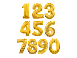 Фольгированная цифра-Золотая