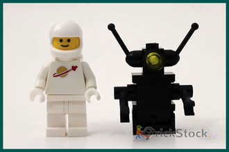 # 5002812 Астронавт и Робот / Classic Spaceman Minifigure (2014)