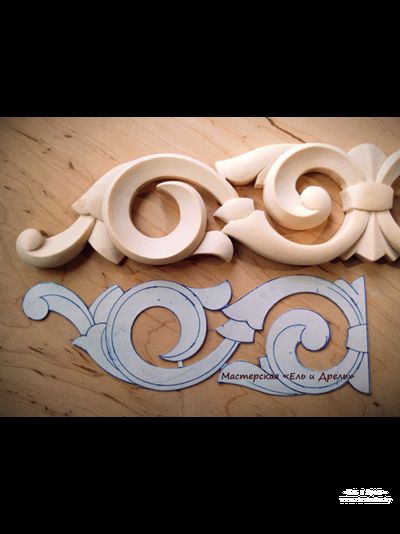 Резные накладные элементы для мебели
