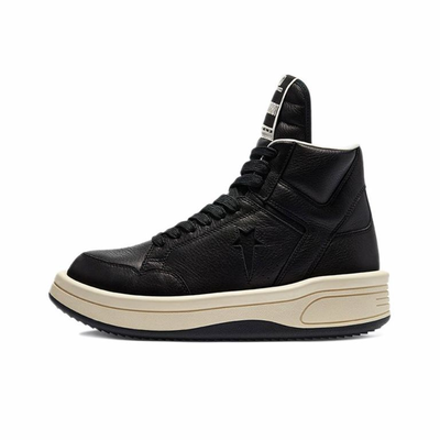 Купить Кеды Converse x Rick Owens DRKSHDW DRKSTAR Turbodrk Weapon черные высокие 172342C