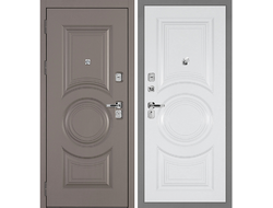 Входная дверь Плаза с панелью Плаза PR-177 белого цвета