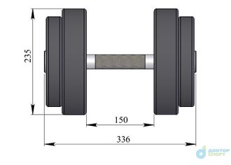 Гантель профессиональная 35 кг