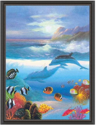 картина в раме 50 х 70 см   Il Gri - Underwater World II