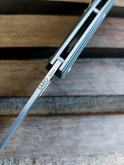 Складной нож URAN 0 сталь AUS 10,  рукоять G10, цвет  тайга