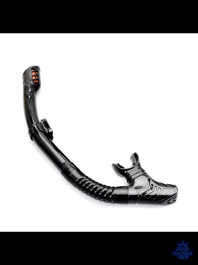 Трубка для дайвинга H.Wind С198 черный силикон сухая