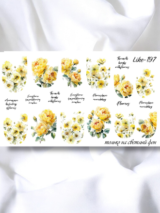 Слайдер-дизайн для ногтей LIKE-197