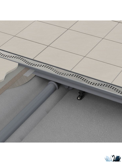 Лоток для душа Alcadrain APZ8-650 Simple желоб в комплекте с решеткой