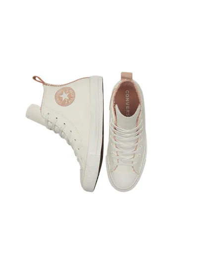 Кеды Converse Chuck 70 Cozy Utility зимние белые высокие