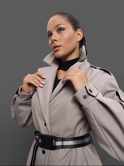 Плащ Palletoque Серый