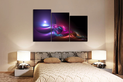 Модульная картина "Блики лучей"