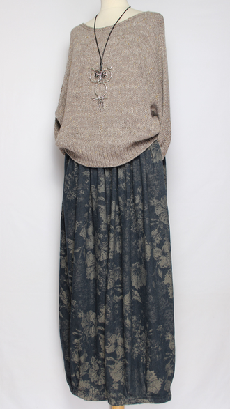 ДЖЕМПЕР "КИМОНО БУКЛЕ ЗОЛОАЯ НИТЬ" бежевый, св.бежевый, графит до р.54