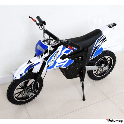 Электромотоцикл GreenCamel Питбайк DB300, 36V 800W R10 быстросъемная батарея синий