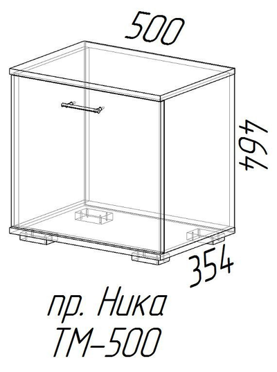 Тумба малая ТМ500 Ника (Эра)