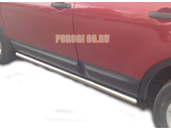 Защита штатного порога труба d53 для Nissan Qashqai (2008-2013)