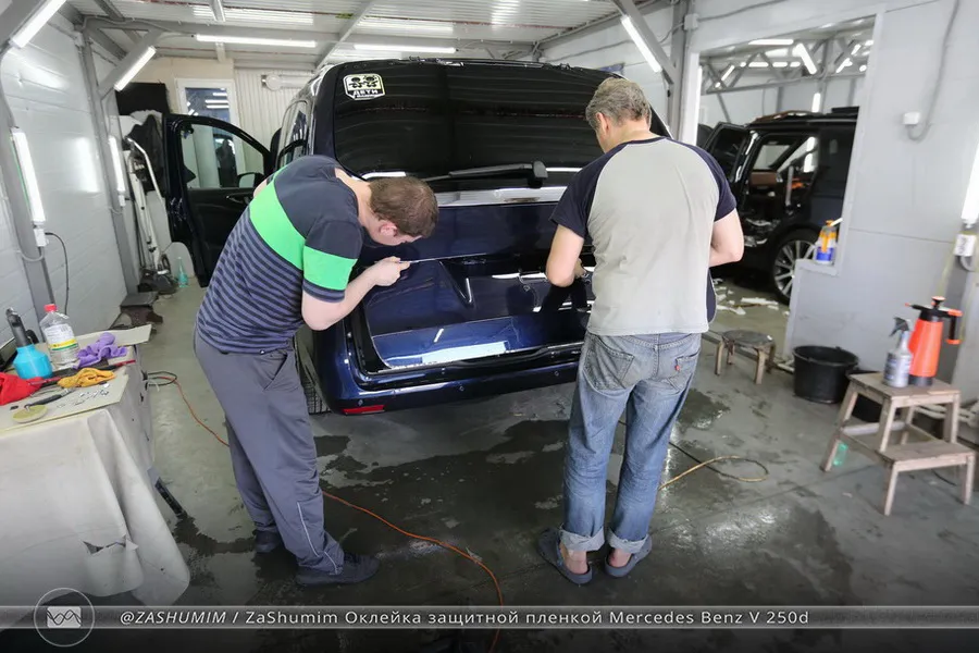 Оклейка защитной пленкой Mercedes Benz V-Class