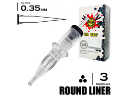 3RL/0,35 mm - Round Liner "BIG-WASP" (Matte Transparent)