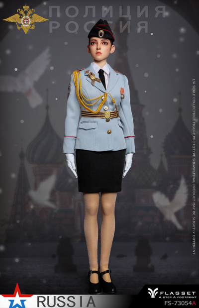 ПРЕДЗАКАЗ - Сотрудница полиции МВД РФ - Коллекционная ФИГУРКА 1/6 Russian female soldiers Internal Affairs (FS-73054A) - FLAGSET ?ЦЕНА: 18900 РУБ.?