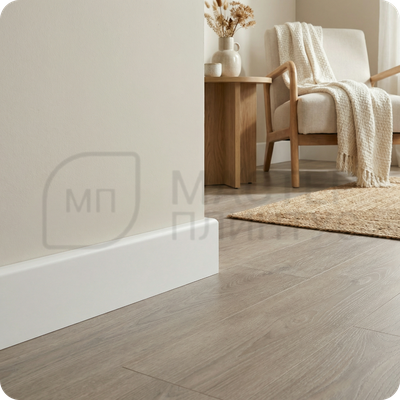 Плинтус из вспененного ПВХ Rico Concept 80мм 2,2м. 80000 Белый