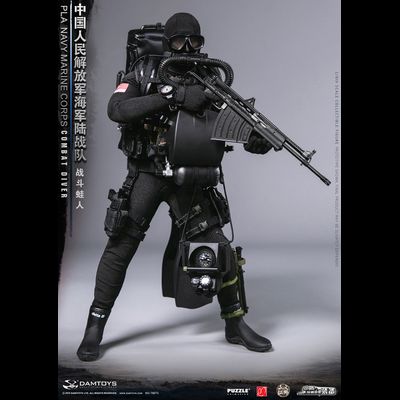 Китайский боевой пловец - КОЛЛЕКЦИОННАЯ ФИГУРКА 1/6 PLA Navy Marine Corps Combat Diver (78073) - DAMTOYS